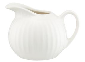 Katliņš pienam Ambition Curly, 11.5 cm x 8.5 cm x 8 cm, balta krās., porcelāna