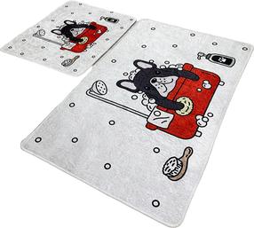 Vonios kilimėlių rinkinys Foutastic Dogs Shower 359CHL2543, įvairių spalvų, 100 cm x 60 cm