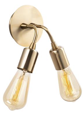 Lampa sienas Opviq Harput N-1332 525NOR3195, E27, 2 x 40 W, bez abažūra / zelta krās.