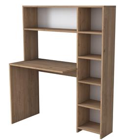 Rašomasis stalas su lentyna Kalune Design HA104 893RAN2706, 113.2 cm x 40 cm, 141.8 cm, ąžuolo sp.