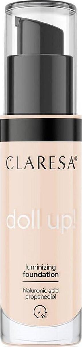 Makiažo pagrindas Claresa Doll Up! Illuminating, 03 light-medium, 34 g