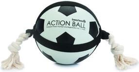 Игрушка для собаки, мячик Beeztees Action Football, Ø 19 см, белый цв./черный цв., 19 см