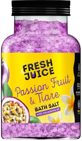 Соль для ванной Fresh Juice Passion Fruit & Tiare, 700 г
