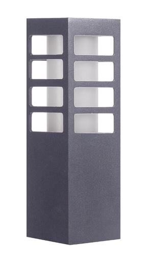 Brīvi stāvošs āra gaismeklis Su-Ma Rado III 3, 18W, E27, IP54, tumši pelēka krās., 8 cm x 25 cm