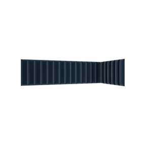 Dekoratiivsed tekstiilist seinapaneelid Quadratta, 60 cm x 210 cm, 3.5 cm, sügavsinine v., 20 tk