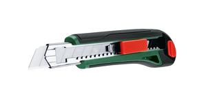 Нож с ломающимся лезвием Bosch 1600A02W7N, 1.8 см, пластик/cталь, 1 шт.