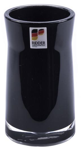 Vonios stiklinė Ridder Disco, juoda