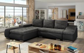 Kampinė sofa Ontario Berlin 02, Soft 11, tamsiai pilka sp., kairinė, 200 x 296 cm x 88 cm