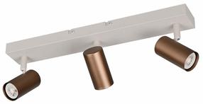 Šviestuvas lubų Reality Taryn R86853065, GU10, 3 x 5 W, ruda sp. / smėlio sp.