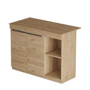 Baro stalas Kalune Design OR2-S, ąžuolo sp., 120 cm x 60 cm x 88.2 cm