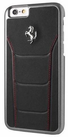 Telefona vāciņš Ferrari, melna krās., Apple