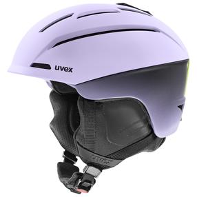 Лыжный шлем Uvex Gravitate, черный цв./лаванда цв., 51-55 см