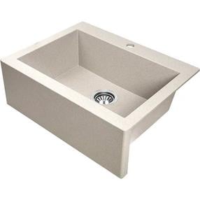 Virtuves izlietne Laveo Komodo SBK_410A, Beige, granīts, 58 cm x 49 cm x 19 cm, beige