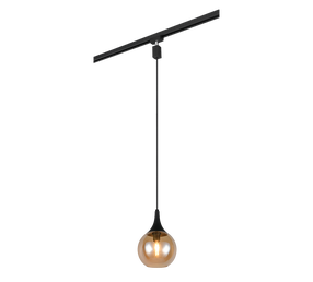 Šviestuvas bėginei sistemai Trio Duoline, E14, 1 x 4 W, gintaro sp. / juoda sp.