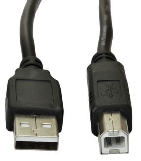 Vads Akyga USB 2.0 A male, USB 2.0 B male, 5 m, melna krās.
