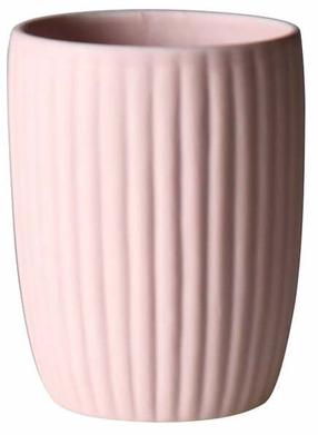 Dantų šepetėlio stiklinė Melo, rožinė, 8 cm x 11 cm x 8 cm