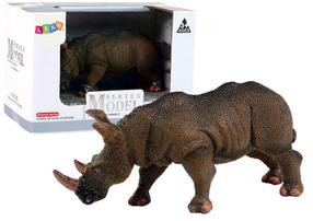 Mängukujuke Lean Toys Animal Series Rhinoceros 12287, 14 cm, pruun v.