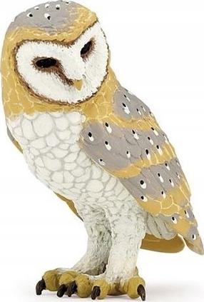Mängukujuke Papo Owl 427802, 6.3 cm, valge v./kollane v./hall v.