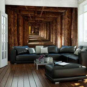 Fototapete Artgeist Wooden Passage, 154 cm x 154 cm