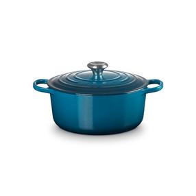 Čuguna pods Le Creuset, Ø24 cm, 4.2 l, zila krās.