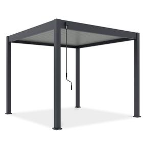 Pavėsinė Pergola Elegance, 309 x 256 cm, antracito sp./šviesiai pilka sp.
