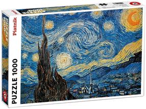 Dėlionė Piatnik Van Gogh Starry Night 77805, 44.1 cm x 67.5 cm, 1000 vnt., įvairių spalvų