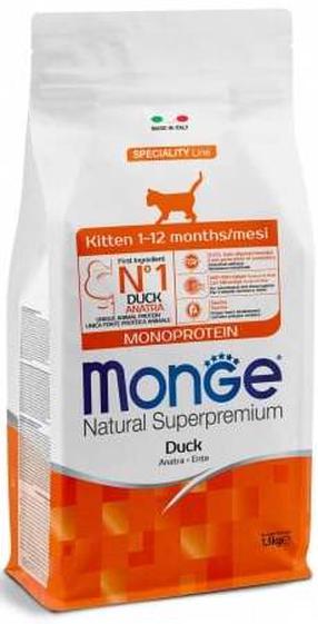 Sausas kačių maistas Monge Monoprotein Kitten Duck, antiena, 0.4 kg