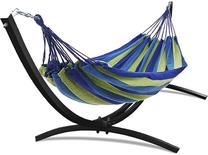 Hamakas Vigo Hammock With Frame VI4890/9766-BK, mėlyna sp./juoda sp./žalia sp., 350 cm