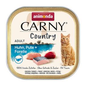 Šlapias kačių maistas Animonda Carny Country, vištiena/kalakutiena/upėtakis, 0.1 kg