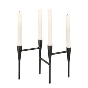 Žvakidė House Nordic, plienas, 21 cm, juoda sp.