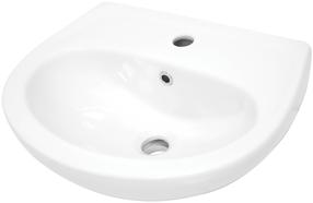 Умывальник для ванной комнаты Deante Jasmin CDJ_6U4W, керамика, 45.7 см x 36.4 см x 16.9 см, белый цв.