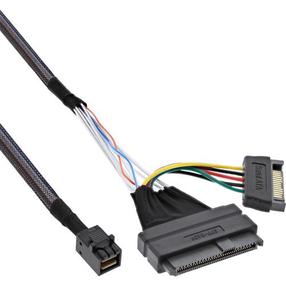 Juhe InLine 29620A Mini SAS Male, SATA / U2, 0.5 m, must v.