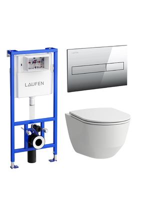 Unitazo komplektas potinkinis Laufen Pro Rimless, 14 cm x 50 cm