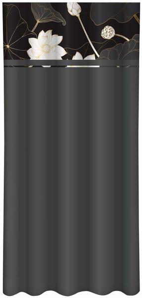 Naktinė užuolaida Mariall ZMK-120, balta sp./grafito sp./juoda sp., 160 cm x 270 cm
