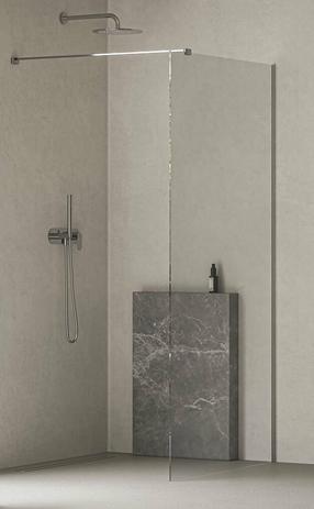 Стенка для душа Ravak Walk-In Air Wall, 110 см x 200 см x 120 см, прозрачный цв./хромовый цв./закаленный