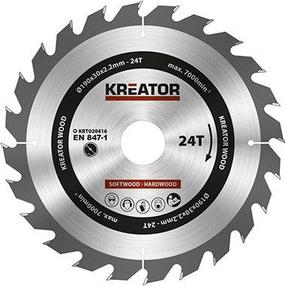 Pjovimo diskas Kreator, 190 mm x 30 mm