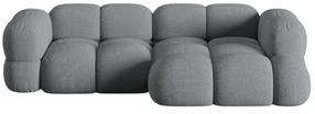 Kampinė sofa Cosmopolitan Design Loretto Sorella 89, pilka sp., dešininė, 147 x 250 cm x 68 cm
