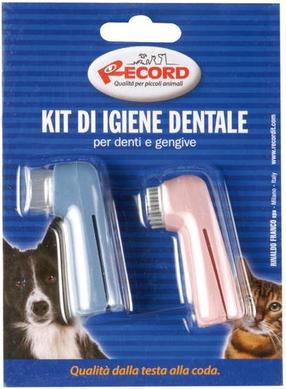 Dantų šepetėlis gyvūnams Record Dental Care Set RE23609, 2 vnt.