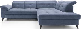 Kampinė sofa Inferne Raquel 40, tamsiai mėlyna sp., dešininė, 297 x 210 cm x 107 cm