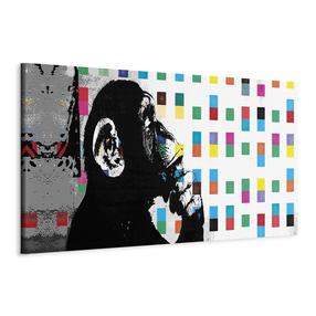 Reprodukcija Artgeist Banksy: The Thinker Monkey HK6348, 120 cm x 40 cm
