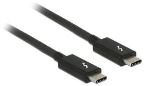 Vads Delock Thunderbolt 3 USB-C Cable Passive Thunderbolt 3, Thunderbolt 3, 1 m, melna krās.