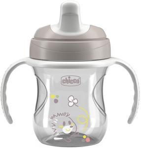 Puodelis su snapeliu Chicco Mix & Match Training, 200 ml, 6+ mėn., plastikas, pilka sp.