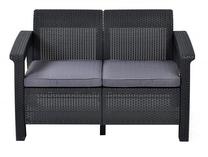 Lauko sofa Keter Corfu Love, pilka sp., 128 cm x 70 cm x 79 cm