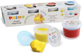 Plastilino rinkinys Primo, mėlyna sp./balta sp./raudona sp., 0.4 g