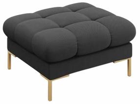 Pufas Cosmopolitan Design Bali Neve 97, tamsiai pilka sp., 60 cm x 60 cm x 41 cm