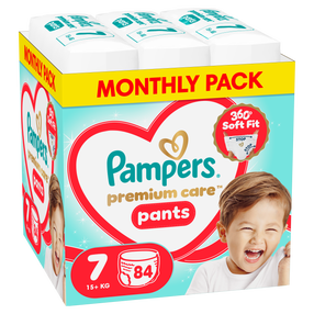 Sauskelnės-kelnaitės Pampers Premium Care Pants, 7 dydis, 15 kg, 84 vnt.