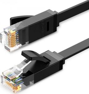 Tīkla kabelis Ugreen Cat.6 UTP 50173 RJ-45, RJ-45, 1 m, melna krās.