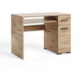 Rašomasis stalas su stalčiais ADRK Frazio, 90 cm x 56 cm, 73.4 cm, artisan oak sp.