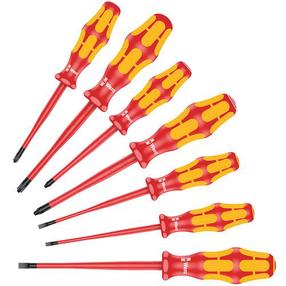 Набор отверток Wera Kraftform 05135961001, изолированный, 12.5 см, 7 шт.