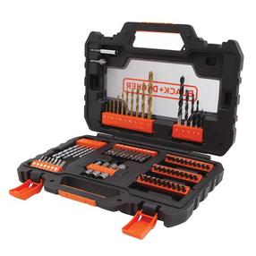 Grąžtų komplektas Black & Decker A7231, medienai/betonui, hss-tin, cilindrinis, 1.5 mm